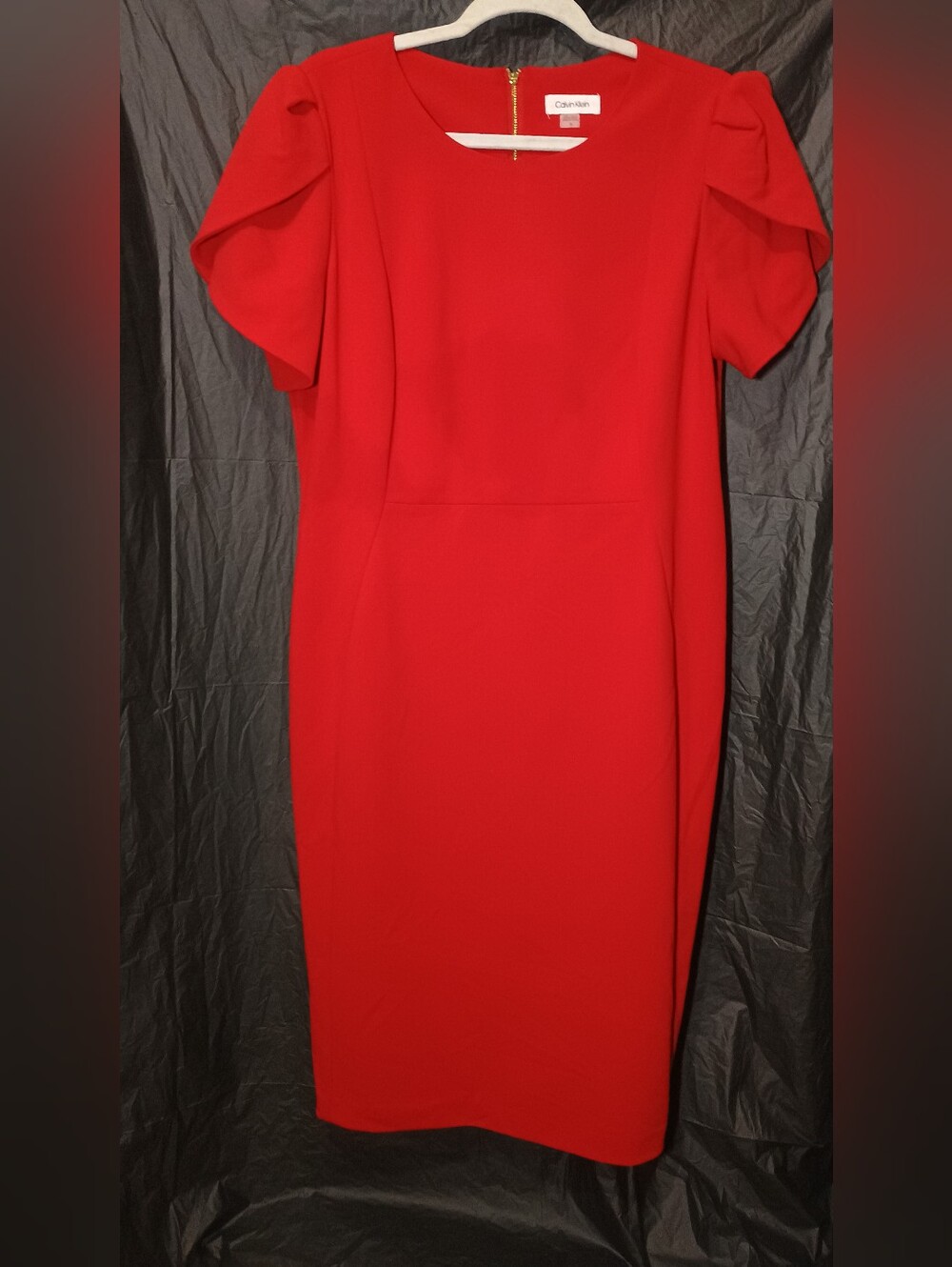 Calvin Klein Short Sleeve Sheath Dress